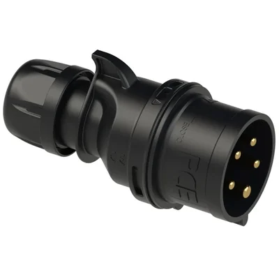 TURBO SHARK portable plug 32A 3P+Z+N 400V 50/60Hz 6h IP44, MIDNIGHT version