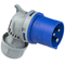 TURBO TWIST 16A 2P+Z clavija acodada 230V 50/60Hz 6h IP44, contactos niquelados