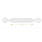 Turnbuckle eye - eye, KOO12x140