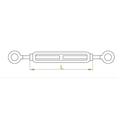 Turnbuckle eye-eye length 110mm