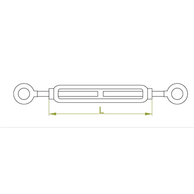 Turnbuckle eye-eye length 90mm