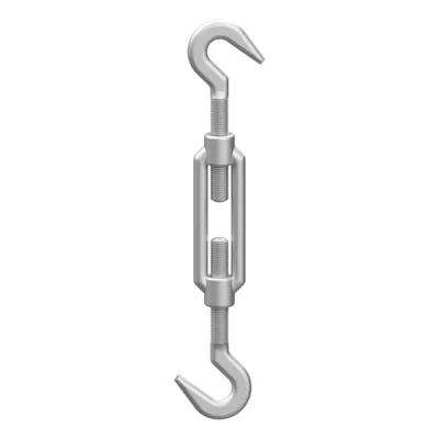 Turnbuckle hook-hook M8 galvanized