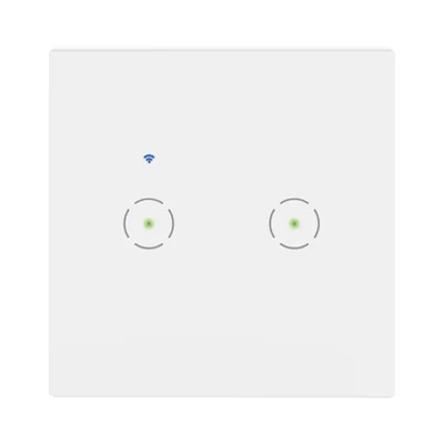 Tuya Smart Home double Wi-Fi flush-mounted switch, white