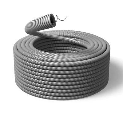 Tuyau flexible sans halogène D25 gris avec pilote, 750N (100 m)
