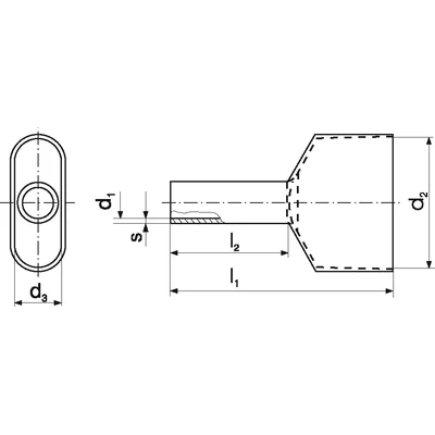 TV_1-8/100 Ferrule end