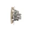 TV-DATA socket two output ports type "F" (module) beige