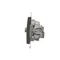 TV-DATA socket two output ports type "F" (module) brown matt metallic