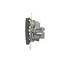 TV-DATA socket two output ports type "F" (module) metallic anthracite