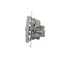 TV-DATA socket two output ports type "F" (module) silver metallic