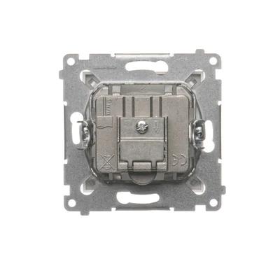 TV-DATA socket two output ports type "F" (module) white