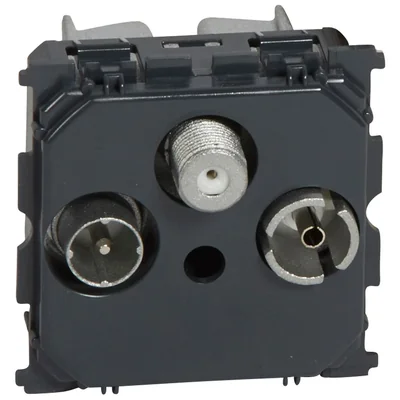 TV-RD-SAT socket black