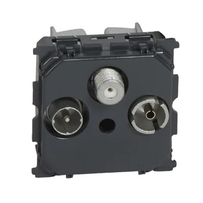 TV-RD-SAT socket black