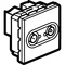 TV-RD two-module socket 862MHz, white
