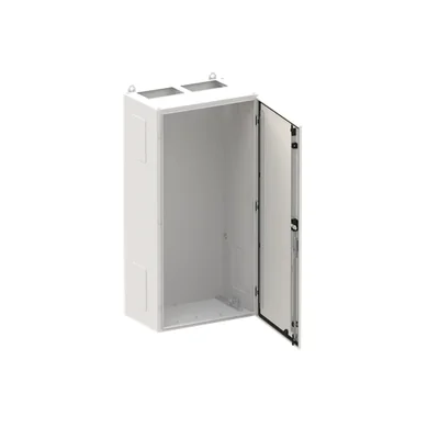 TW207G grey enclosure, 168M, IP55, 850A, class I, 1100x550x350mm (HxWxD) | empty | solid door | no N+PE