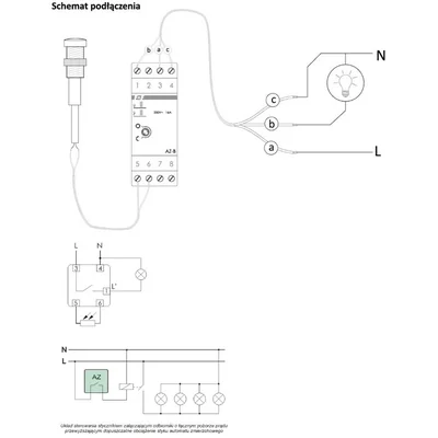 Twilight automaton with external hermetic probe AZ-B