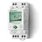 Twilight modular relay with a sensor with a daily clock 1P + auxiliary output 16A 230V AC 1-150lx IP20/IP54