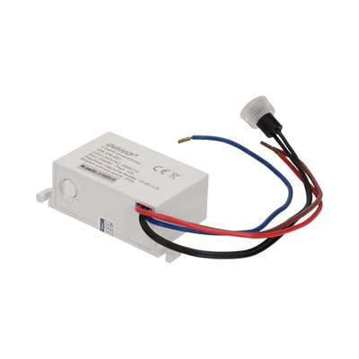 Twilight sensor with external probe, IP54, <5-50 lux 2000W