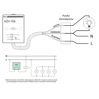 Twilight switch 16A AC/DC 2-1000lx