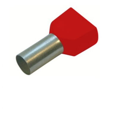 Twin-end ferrule 10/14 red