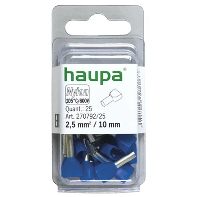 Twin ferrule 2.5/10 blue