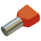 TWIN Ferrule cosse 0.5/8 orange 100 pcs