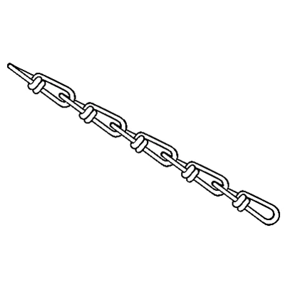 Twist chain for suspending cable routes