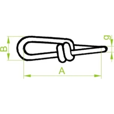 Twist chain for suspending cable routes