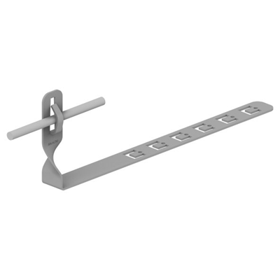 Twisted adjustable tile holder with a bend L=42cm H=13 5cm hot-dip galvanized