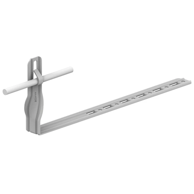 Twisted adjustable tile holder with a bend L=42cm H=13 5cm hot-dip galvanized