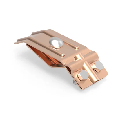 Twisted copper gutter connector