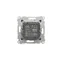 Two-button dimmer (module) 40-500 W (300 VA), metallic anthracite
