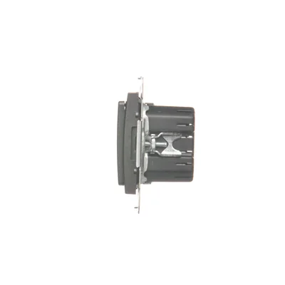 Two-button dimmer (module) 40-500 W (300 VA), metallic anthracite