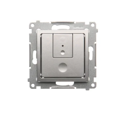 Two-button dimmer (module) 40-500 W (300 VA) silver (metallic)