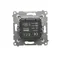Two-button dimmer (module) 40-500 W (300 VA) silver (metallic)