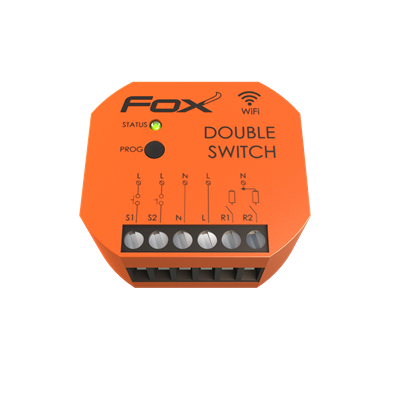 Two-channel Wi-Fi relay 230 V DOUBLE SWITCH