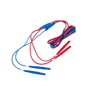 Two-core cable 3m U2 I2 terminated with banana plugs