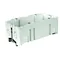 Two-pole installation box for wiring trunking fi60mm 48x71x142mm white