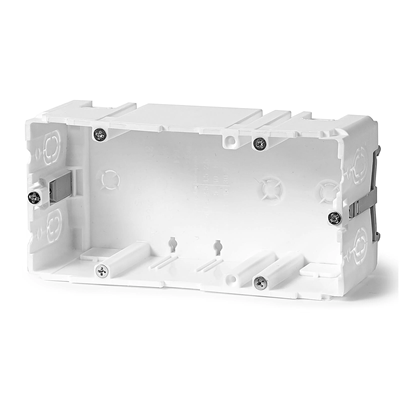 Two-pole installation box for wiring trunking fi60mm 48x71x142mm white