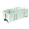 Two-pole installation box for wiring trunking fi60mm 48x71x142mm white