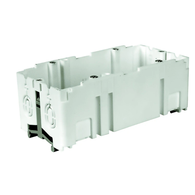 Two-pole installation box for wiring trunking fi60mm 48x71x142mm white
