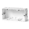 Two-pole installation box for wiring trunking fi60mm 48x71x142mm white