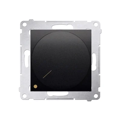 Two-pole rotary dimmer for dimmable LEDs 230V (module) 5-215W, anthracite (metallic) 4-wire installation required