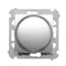 Two-pole rotary dimmer for dimmable LEDs 230V (module) 5-215W, silver metallic