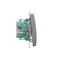 Two-pole switch (module) 230V, metallic stainless steel
