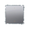Two-pole switch (module) 230V, metallic stainless steel