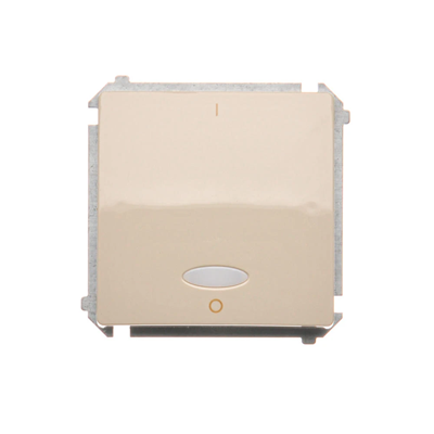 Two-pole switch with backlight (module) 230V, beige