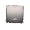 Two-pole switch with backlight (module) 230V, metallic stainless steel