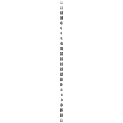 Two-pole switch with LED backlight (module) 10A, 250V, quick connectors, silver (metallic)