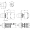 Two-position switch black normally open nickel-plated ring