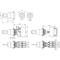 Two-position switch drive, rotary key with spring return, 1 NO contact